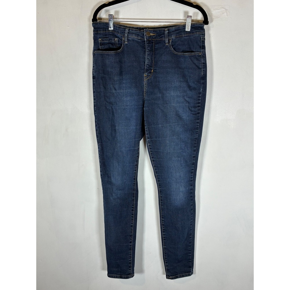 Talbots Women's Size 12 Crop Jeans Blue Denim Straight Leg Stretch Five Pocket